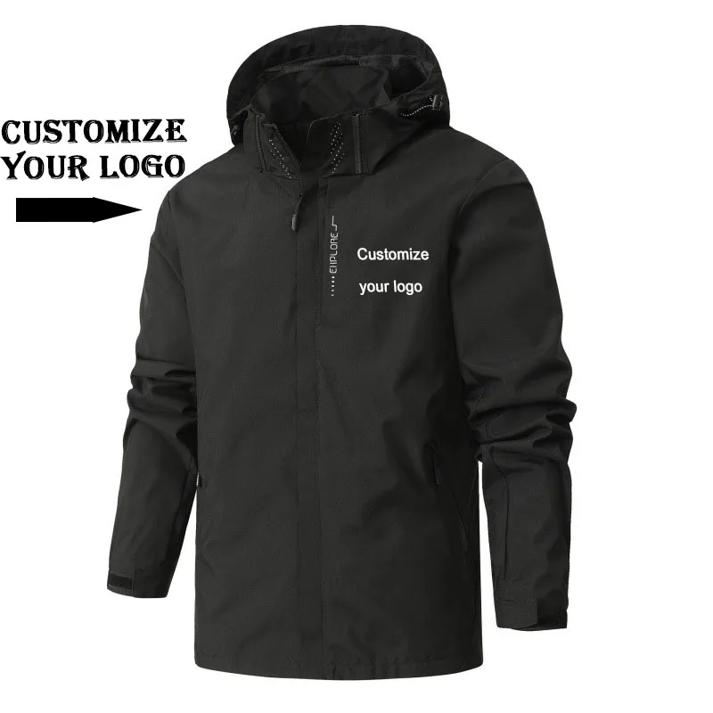 DIY customizes your logo casual American loose hooded jacket, men's and women's zipper workwear, size reference size chart