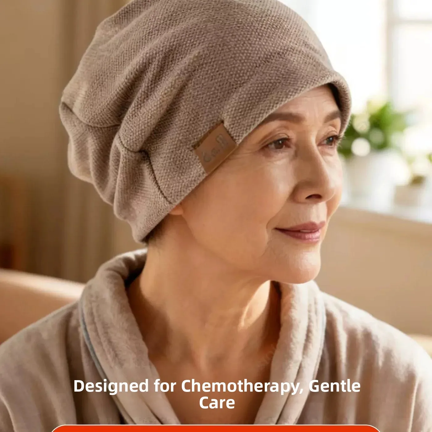 Chemotherapy Post-Completion Glowing Head Cap Spring Autumn Winter Ladies Knitted Head Cover Indoor Windproof Postpartum Cap