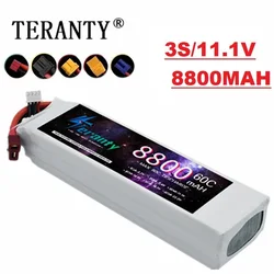 Teranty 11.1V 8800mah RC Lipo Battery For RC 3S 60C lipo 11.1v for RC Vehicle Drone Tank Traxxas Slash Truggy