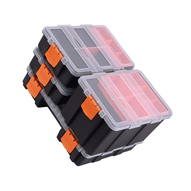 Multi Compartment Plastic Tool Box For Workshop Organization with Impact Resistant Design And Sealed Moisture