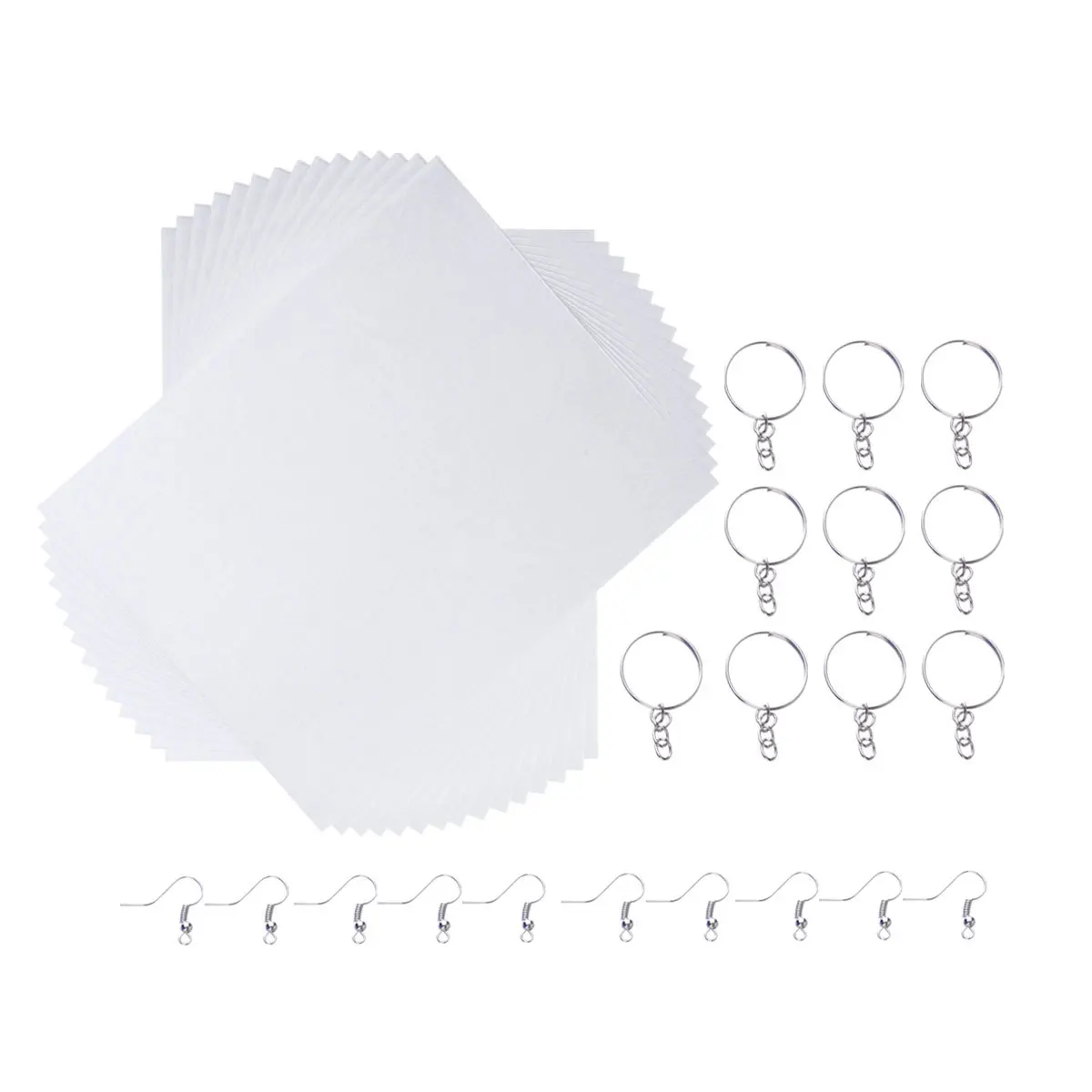 

10Pcs Heat Shrink Film Set Transparent DIY Materials Drawing Pencil Color Pen Instant Embellishments Shrinkable Art Pieces