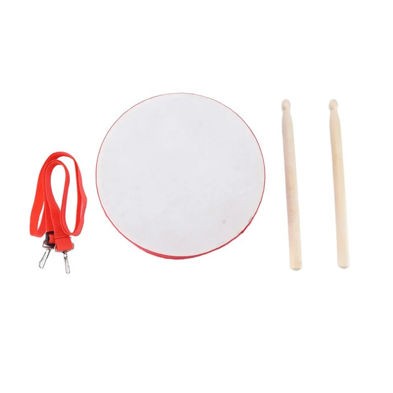 

A51Q-Kids Drum Set 8Inch Wooden Snare Drum Educational Sensory Musical Instrument Drum Set Percussion Instrument Music Lover
