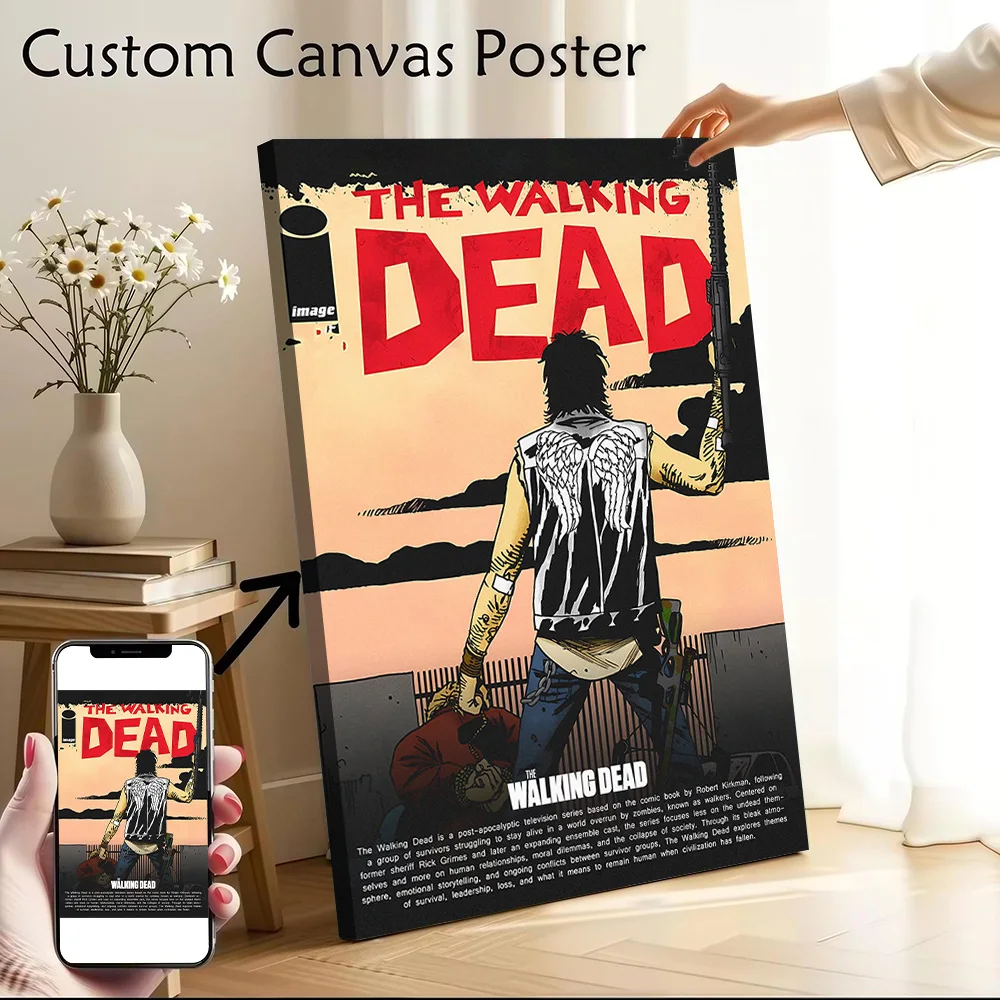 The Walking Dead Comic Cover Poster Canvas Wall Art Custom Photo Print Modern Painting for Fans Home Decor Items Room Ornaments