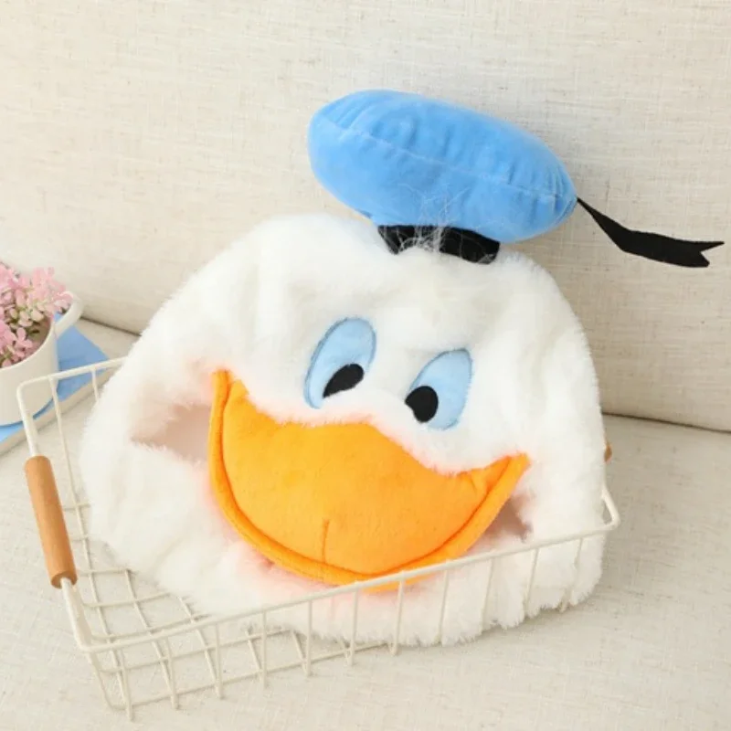Disney Donald duck plush hat cute cartoon duck cap hood photography performance headgear props kids birthday gift Accessories