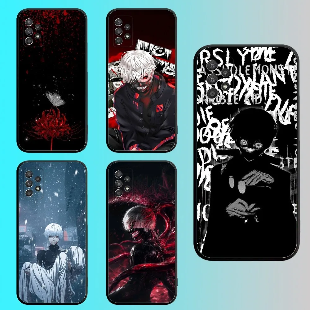 Ken Kaneki T-Tokyo G-Ghoul Phone Case For Samsung S 25,24,21,22,23,30,20,Ultra,Plus,Fe,Lite,Note,10,9,5G Black Soft