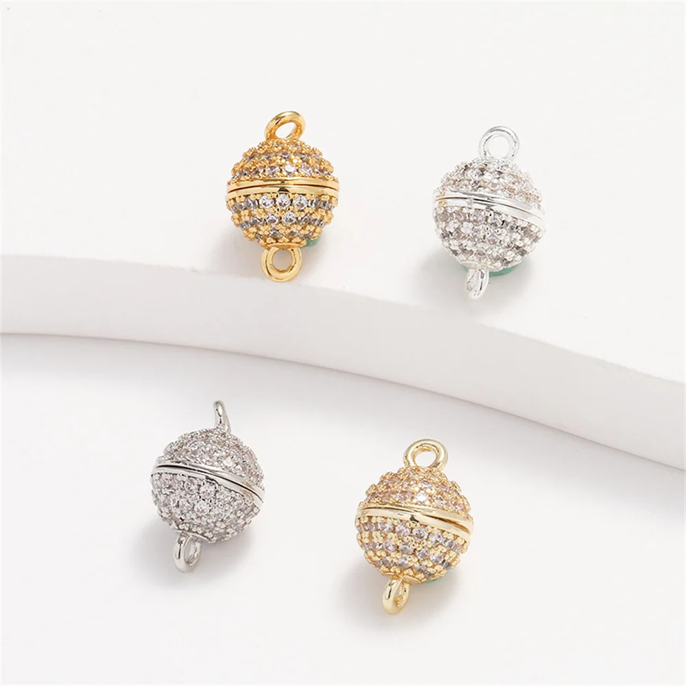 

Cordial Design 20Pcs Jewelry Findings & Components/Bracelets Accessories/Magnetic Attraction Buckle/Genuine Gold Plating #194459