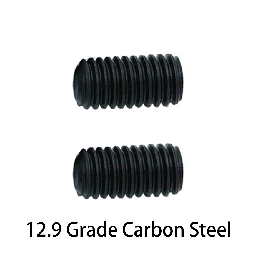 M3 M4 M5 M6 M8 M10 M12 M16 DIN913 12.9 Grade Carbon Steel Metric Thread Headless Flat Point End Hexagon Socket Grub Set Screw