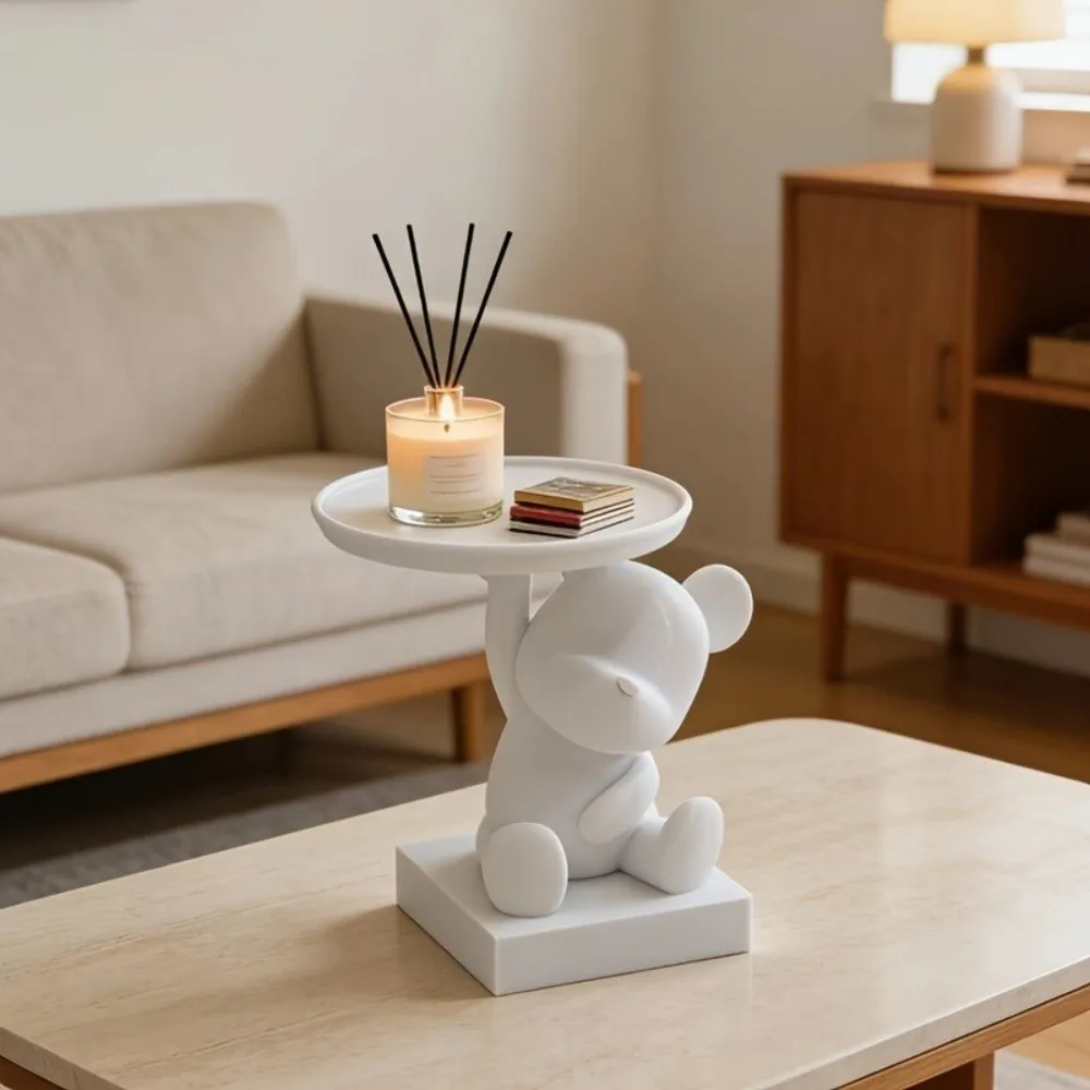 

Fashion Funny Bear Storage Tray Decorations Multi-functional 3D Printing Ornaments Creative Jewelry Display Holder Office