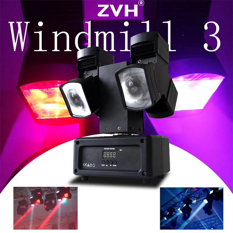 LED Double-Ended Moving Head Rotating Disco Lighting 6 x 10W Infinite Pan & Tilt Rotation Led Beam for Audience Carnival Party