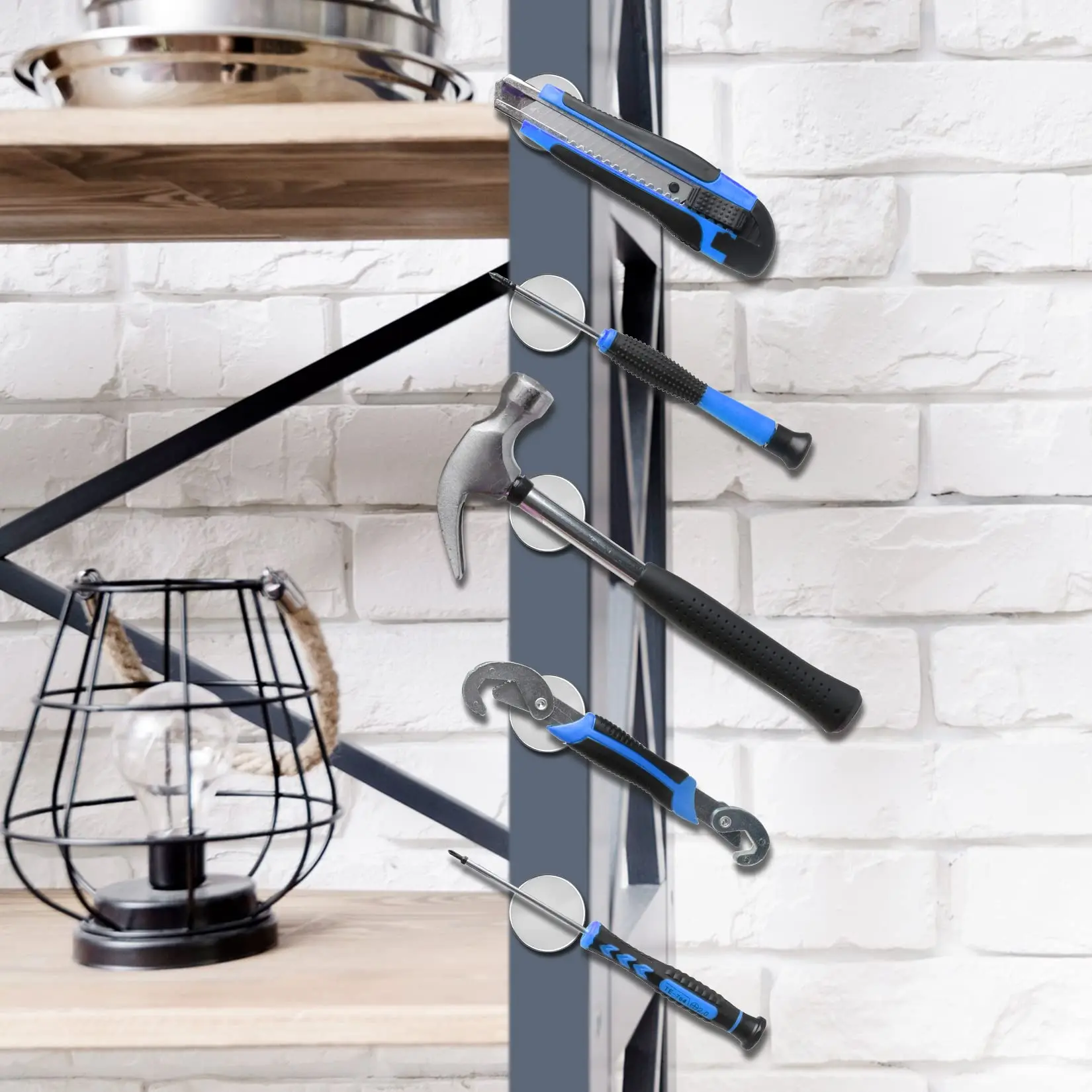 سوبر قوي مغناطيس النيوديميوم قرص مستدير مغناطيس الثلاجة قوية مع الشريط على الوجهين لتقوم بها بنفسك مكتب السبورة ورشة عمل إيمان #5