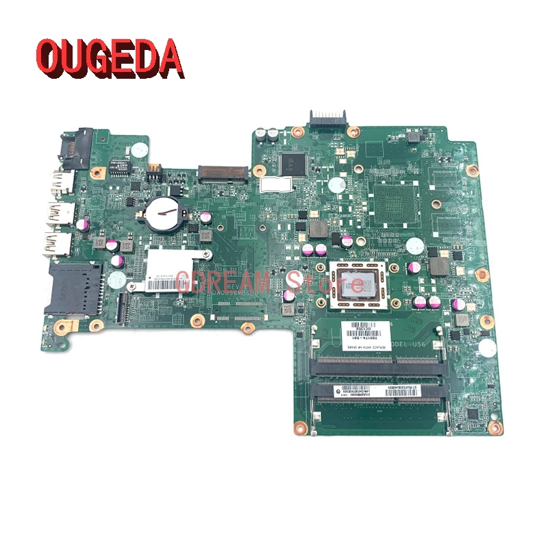 OUGEDA 709174-501 709174-001 DA0U56MB6E0 For HP Pavilion 15-B Laptop Motherboard with A6-4455M CPU onboard main board tested