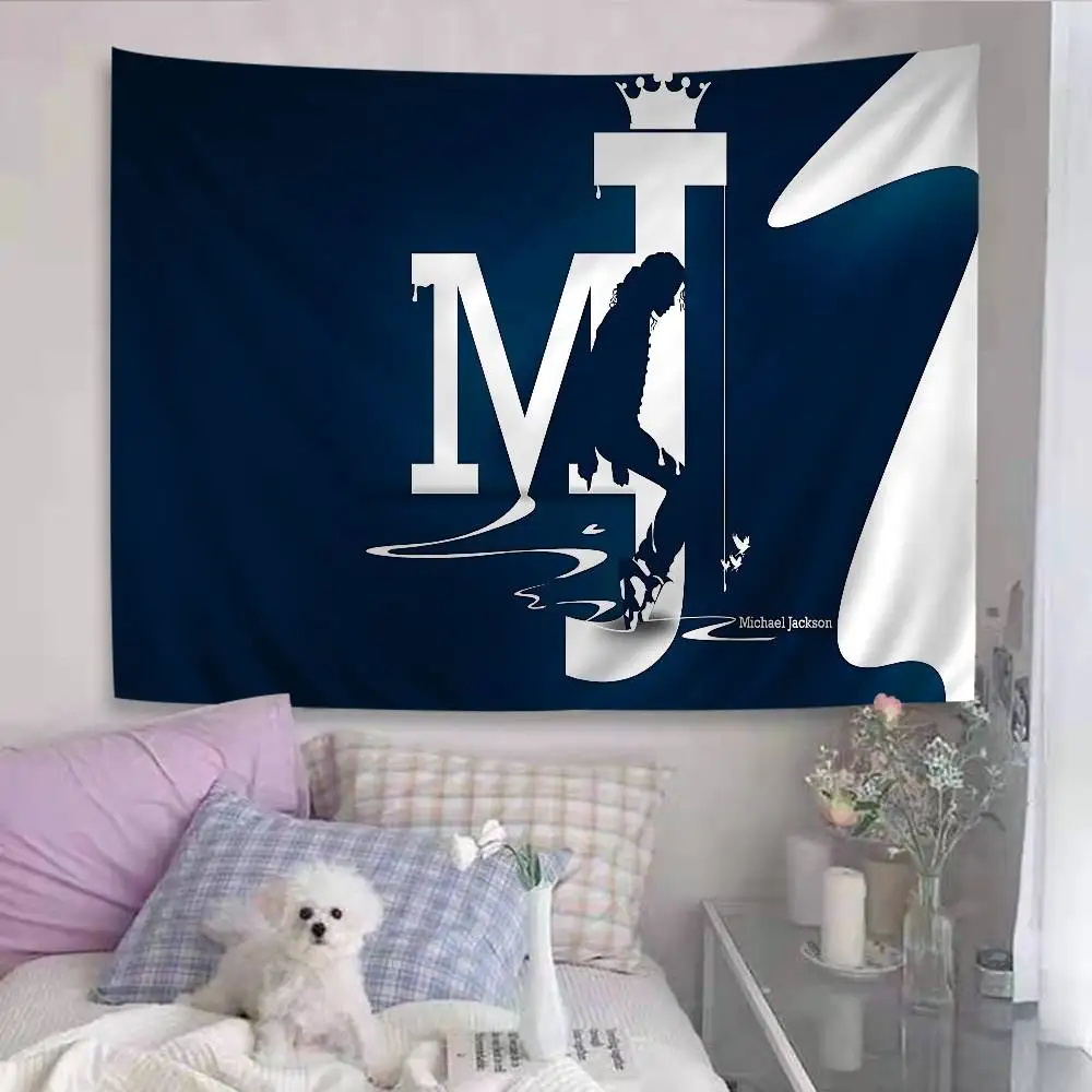 MJ King Of Pop Michael Jackson DIY Wandteppich Hängende Tarot Hippie Wandteppiche Wohnheim INS Home Decor