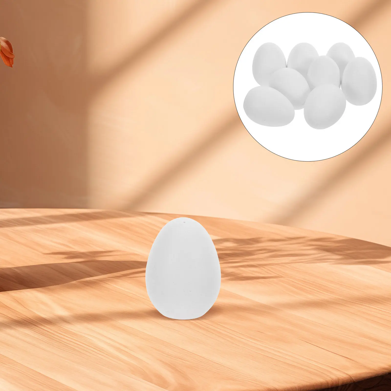 Wooden Easter Eggs to Paint Unfinished White Wood Fake Eggs for Crafts DIY Decoration Adorable Egg Decor Easter Gift
