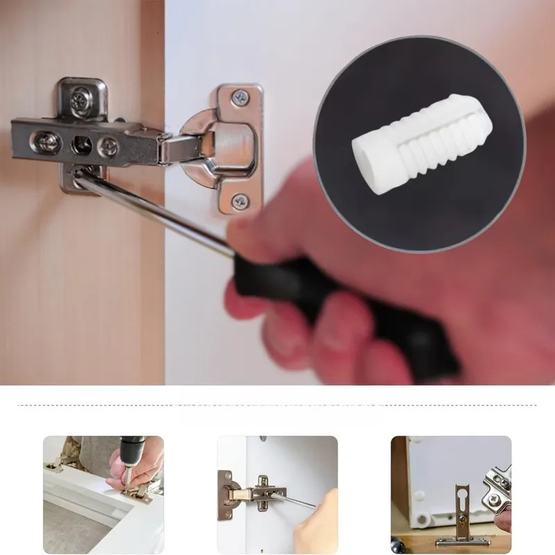 

165Pcs 4*8mm Screw Hole Plugs, Fill Gaps Quickly, for Wardrobe Cabinet Bookcase Repair