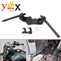 CB GB 350 Set Fork Clip on Handlebar/Upper Triple Tree Cover Clamp/Headlight Lower Bracket Holder For Honda CB350 GB350 NC59 21-