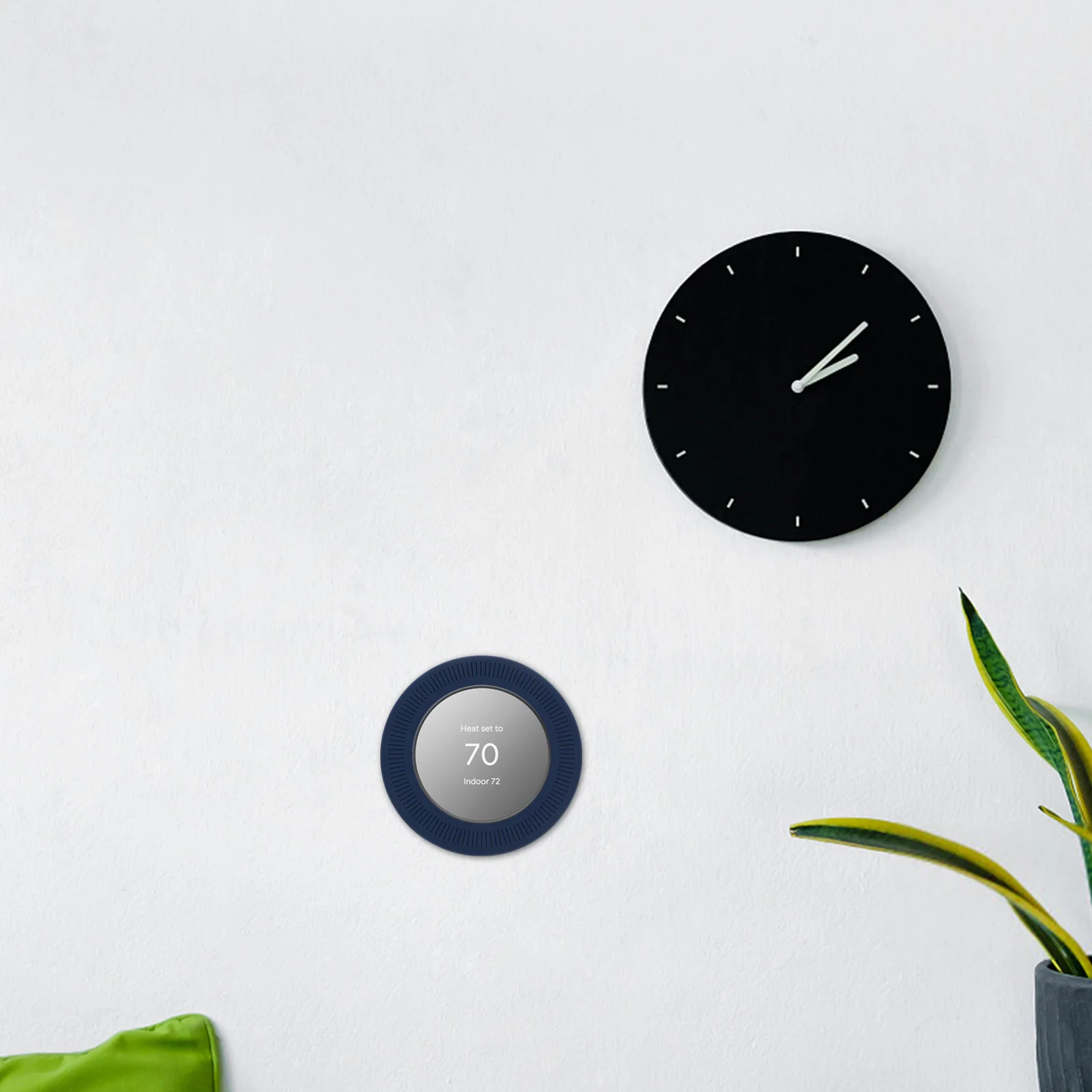 

Universal Thermostat Wall Plate Cover Stylish Silicone Backing Plate for Thermostat Trim Protection Modern Design