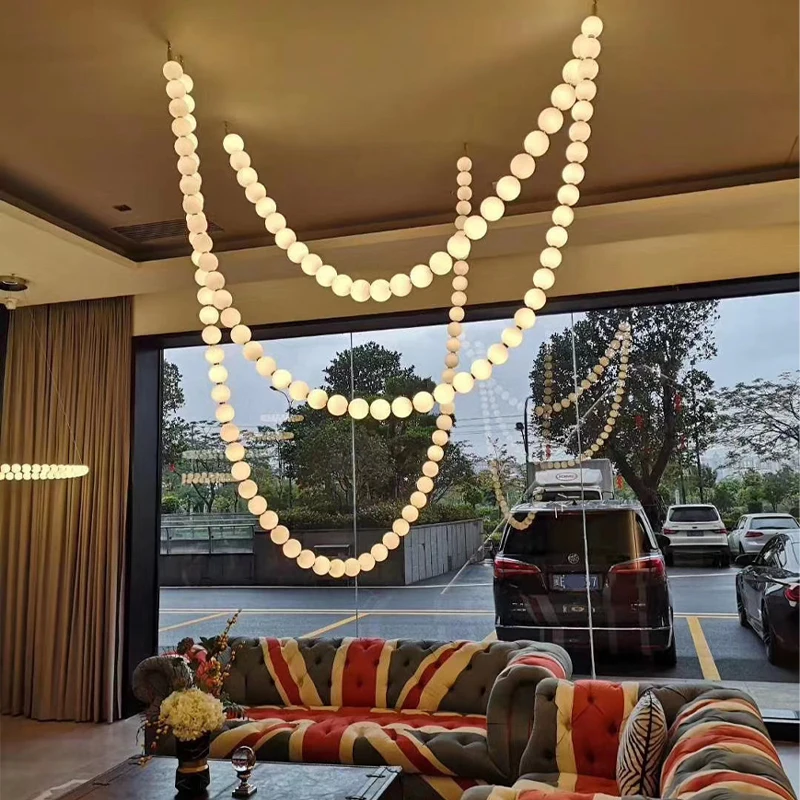 

Modern Empire Style Oval Chandelier Custom Remote Control Light Industry Scandinavian Design for Hotel Lobby Banquet Pricing