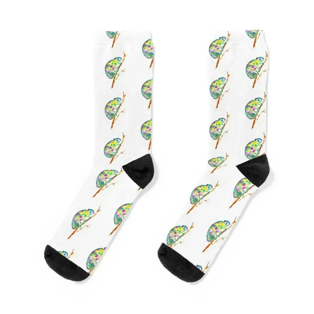 

prettiest chameleon Socks snow Soccer valentine gift ideas golf Socks Woman Men's