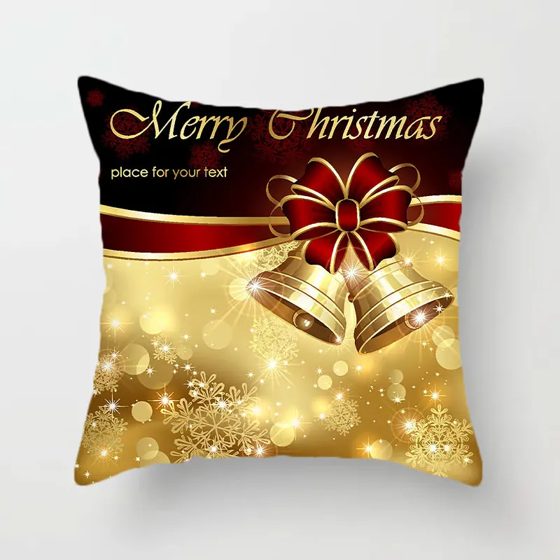 

Christmas Decor Pillowcase Decorative Sofa Couch Velvet Cushion Cover 45x45 For Living Room Kerst Decoratie Наволочки на подушка