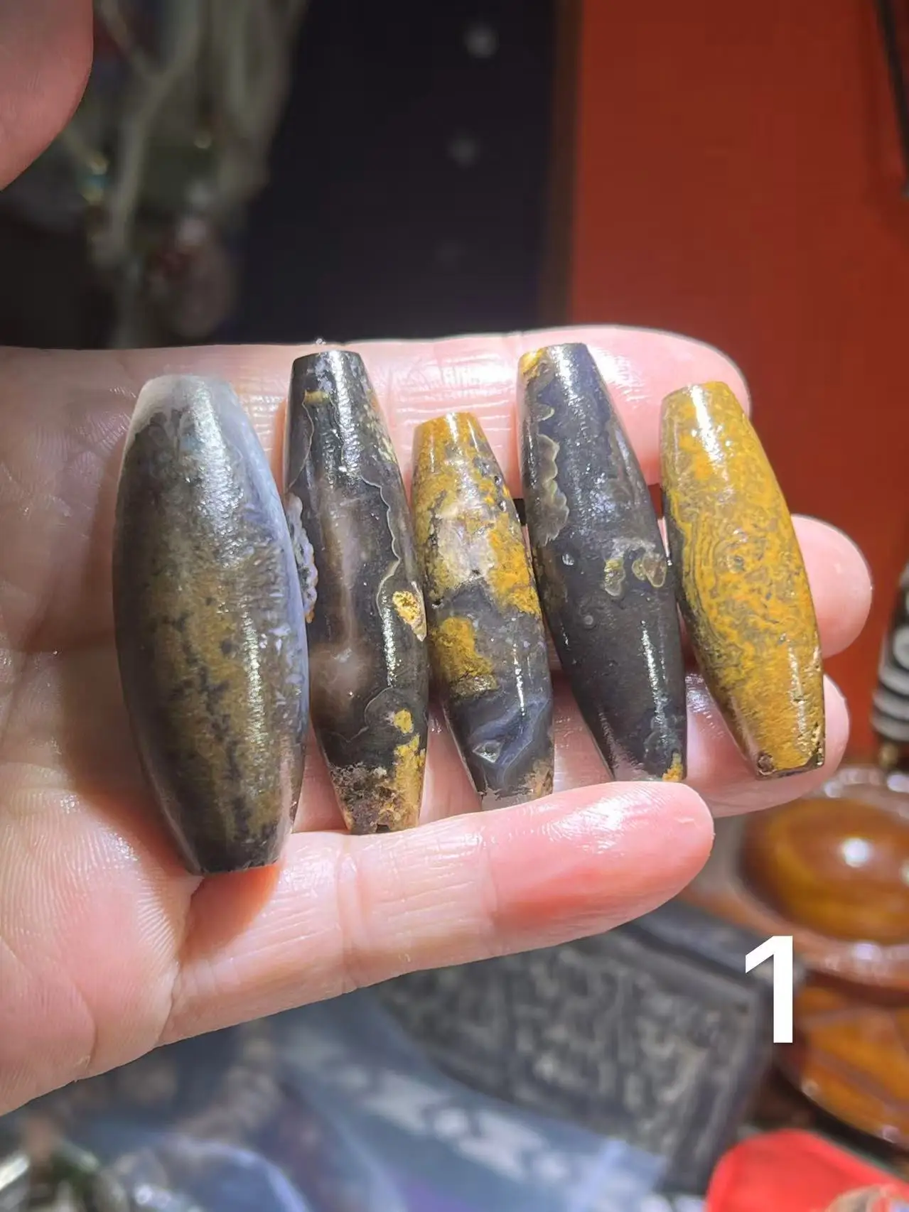 

5pcs/lot Crystal Cave Inner Mongolian Dzi Bead Raw Stone Unprocessed Texture World's Most Powerful Weathering wholesale 30-40mm