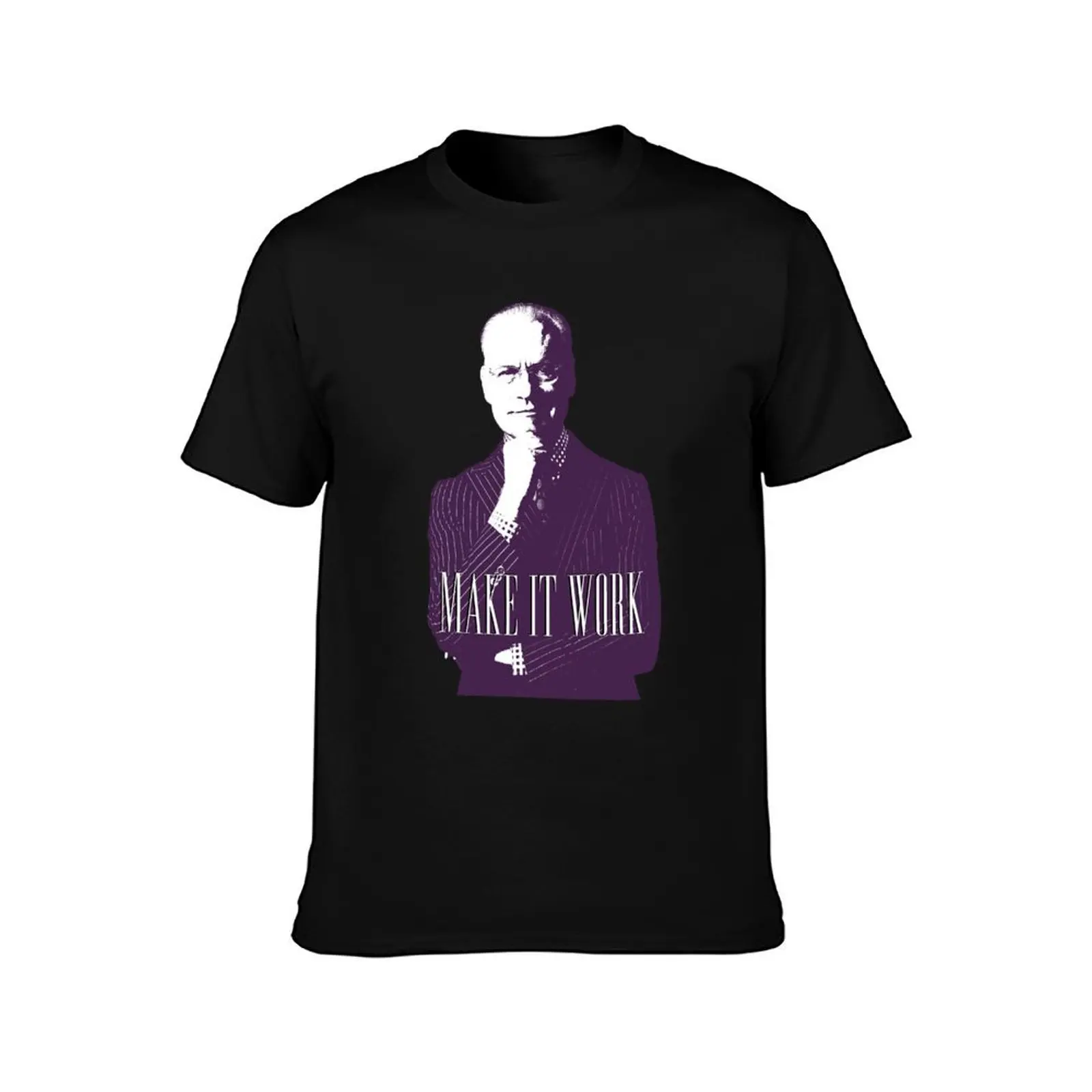 Tim Gunn Tim Gunn Make It Work Sticker T-Shirt Sweat Absorbing Sports Tee Shirt T-Shirt