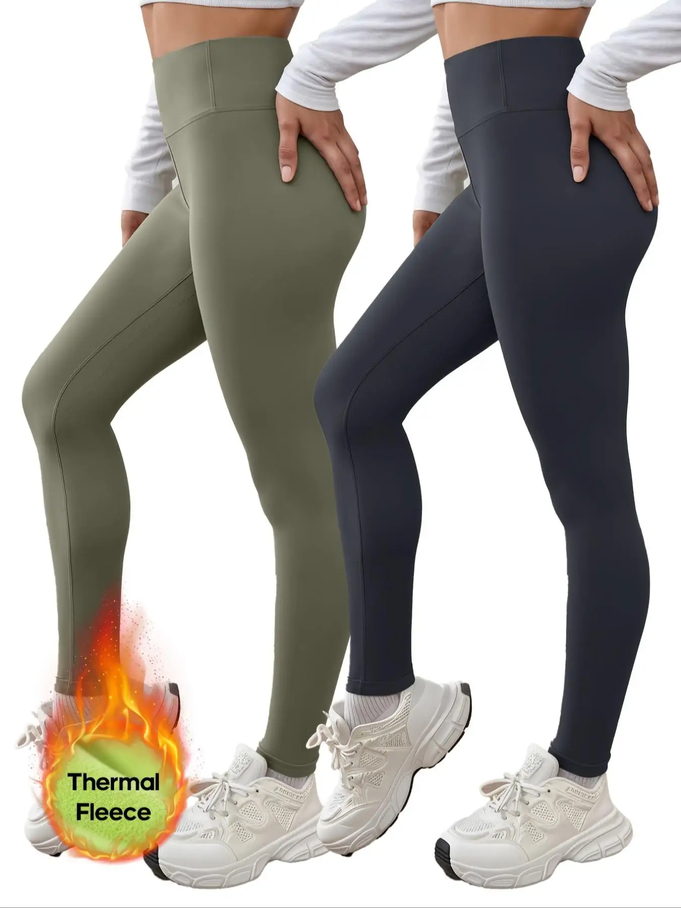 เลกกิ้งผู้หญิงเอวสูงบุขนแกะ กระชับหน้าท้อง ยืดได้สี่ทิศทาง ระบายอากาศได้ดี อุ่นสบาย เหมาะสำหรับกีฬาฤดูหนาวและสวมใส่ลำลอง