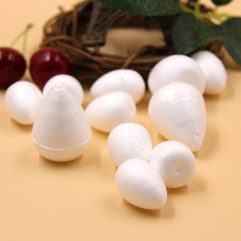 20PCS DIY White Drop Flower Stamen Modelling Polystyrene Styrofoam Foam Craft Ball For Christmas Party Decoration Gifts Supplies