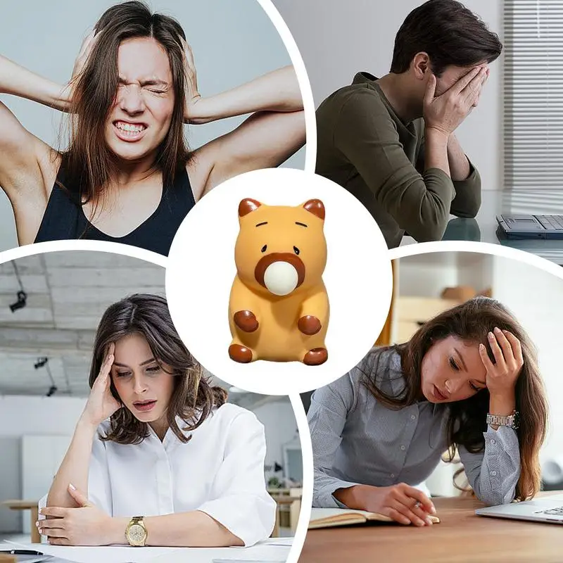PVC Leuke Capibara Pinch Speelgoed Blazende Bubble Grappige Relax Bal Zintuiglijke Fidget Speelgoed Kleine Knijpbal Speelgoed Voor Kinderen Jongens Volwassen