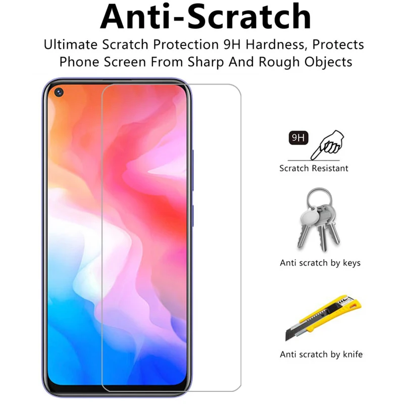 حافظة هاتف من الزجاج المقسى لفيفو y30 و y50 و 30 و 50 و 30y و 50y ، غطاء خلفي ، y30 و y50 #3