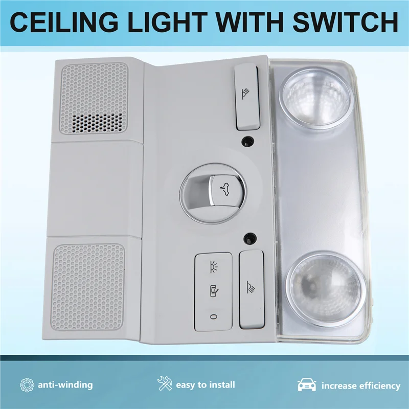 

A77T-35D947105A Roof Reading Light Ceiling Light Skylight Switch Interior Lighting For VW CC 2010-2018