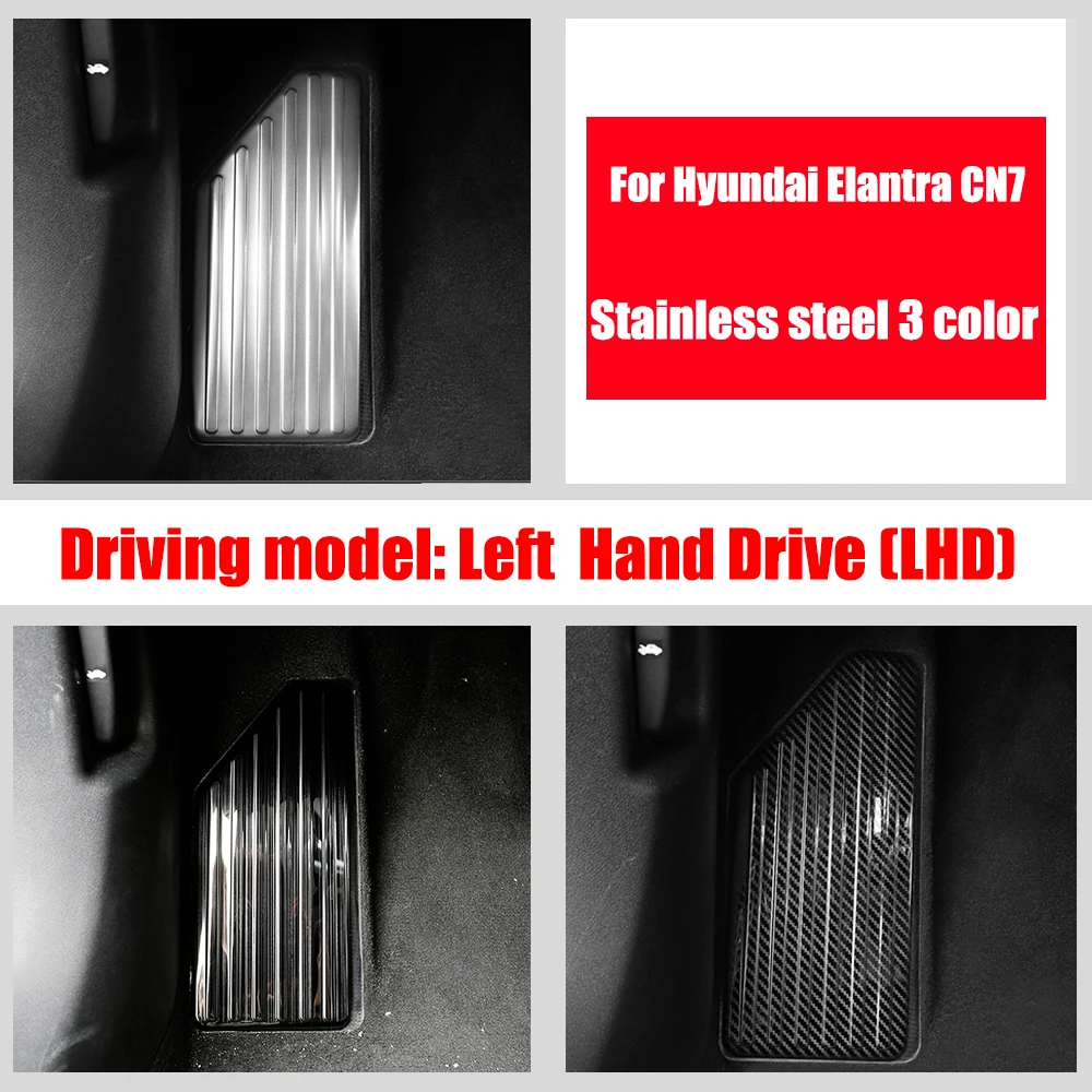 

Stainless steel For Hyundai Elantra CN7 2020 2021 Car Rest Pedal Decoration Cover Trim Sticker Decoration Accessories 1PCS