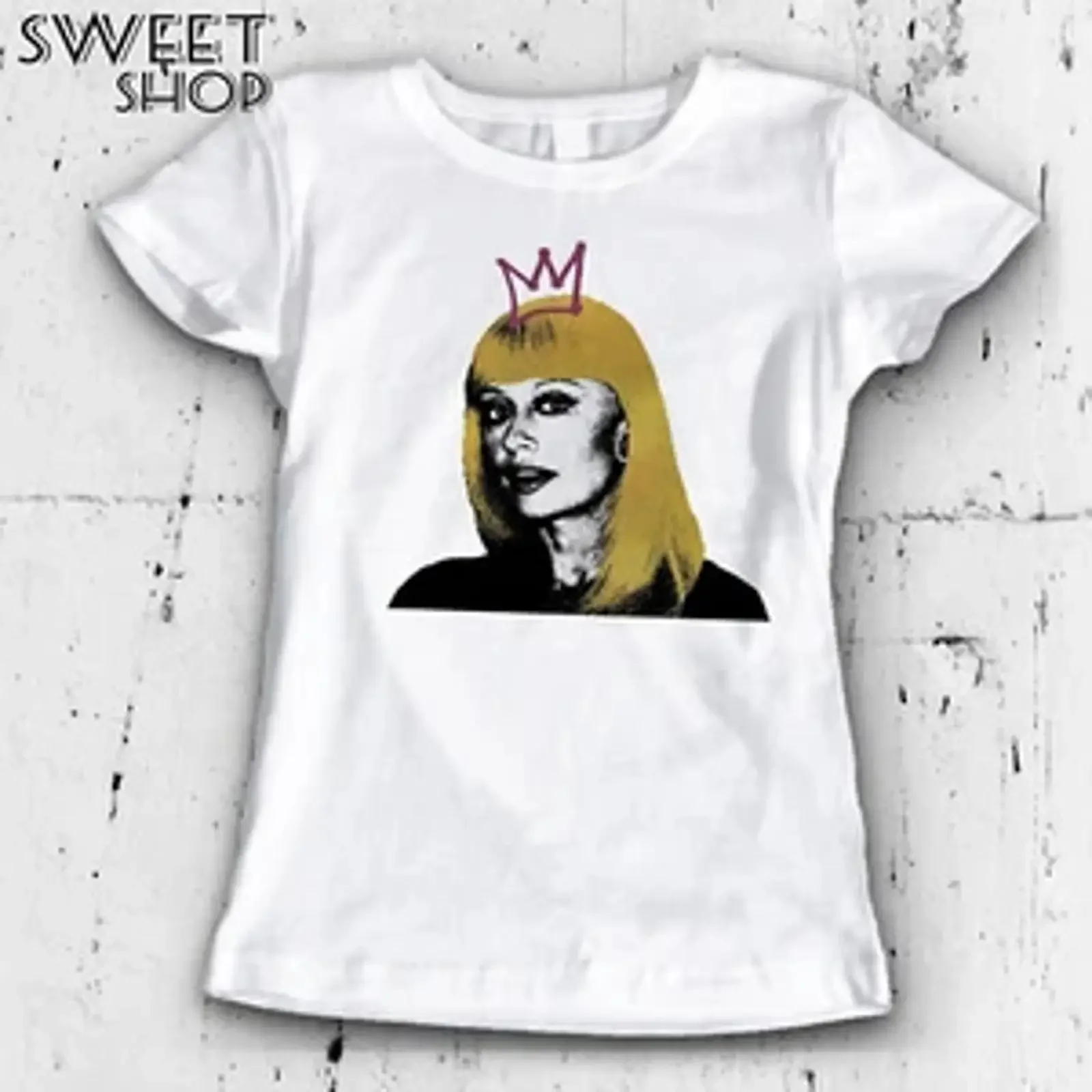 Camiseta DAMEN RAFFAELLA CARRA' GEDENKEN DIVA IKONE TUCA vintage, lavada, informal, con gráfico, suave, ligeramente elegante