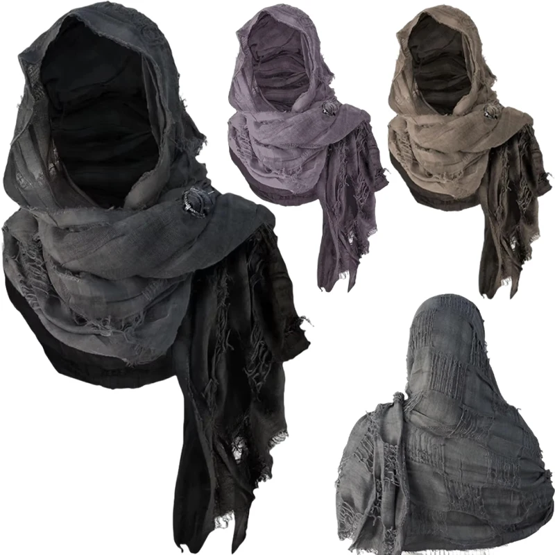 Mittelalterlicher Piraten-Retro-Cosplay-Kapuzenschal für Herren, Renaissance-Halloween-Umhang, Maskerade-Cosplay-Schulterkappe, Kostüm 2026