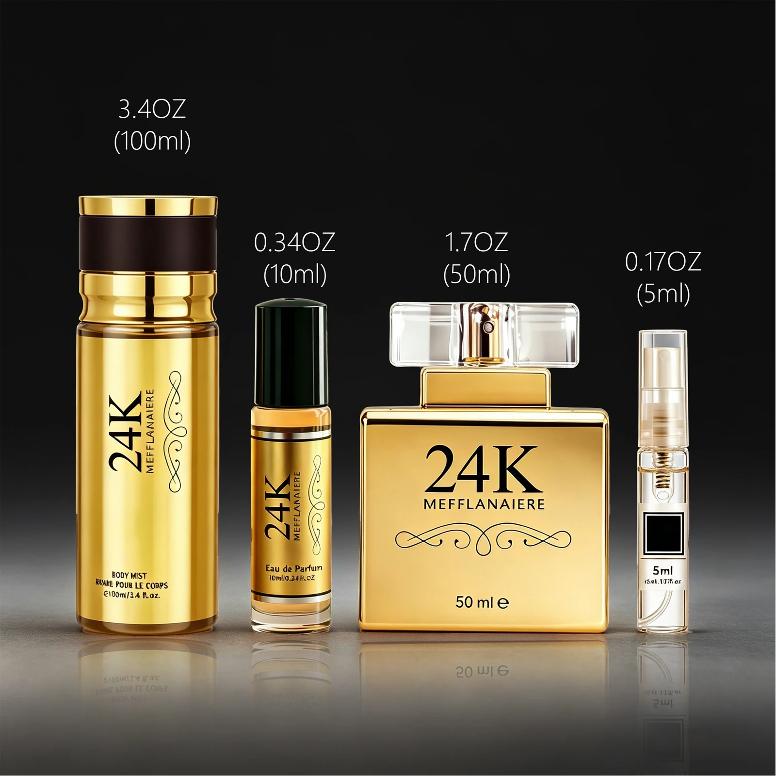 Perfume Fragrance Notes - 24K Glod Perfume for Women，Long Lasting