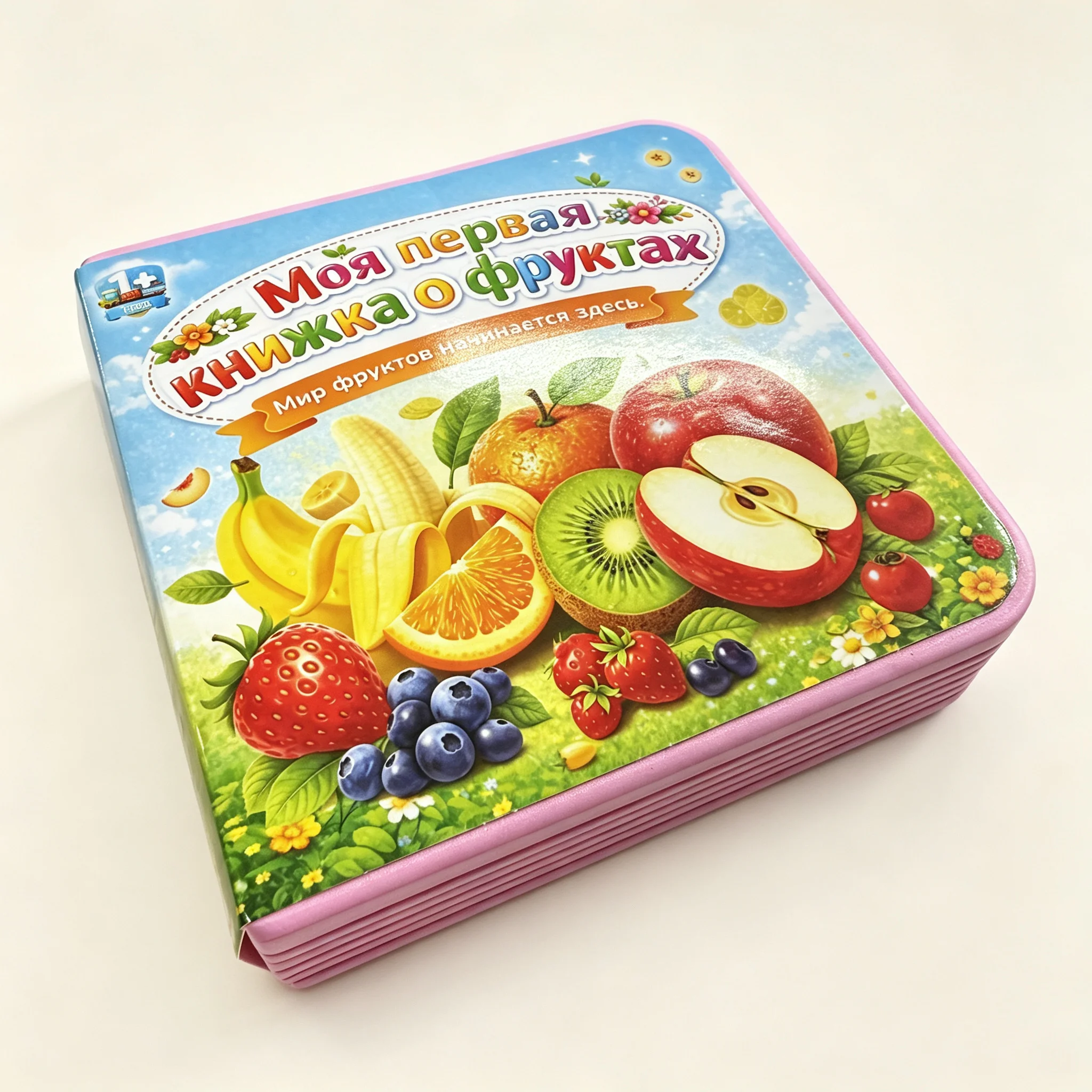 Russian Fruit Board Book for Toddlers 1+ Kids Fruit Recognition Picture Book Russian Early Learning Educational Baby Book