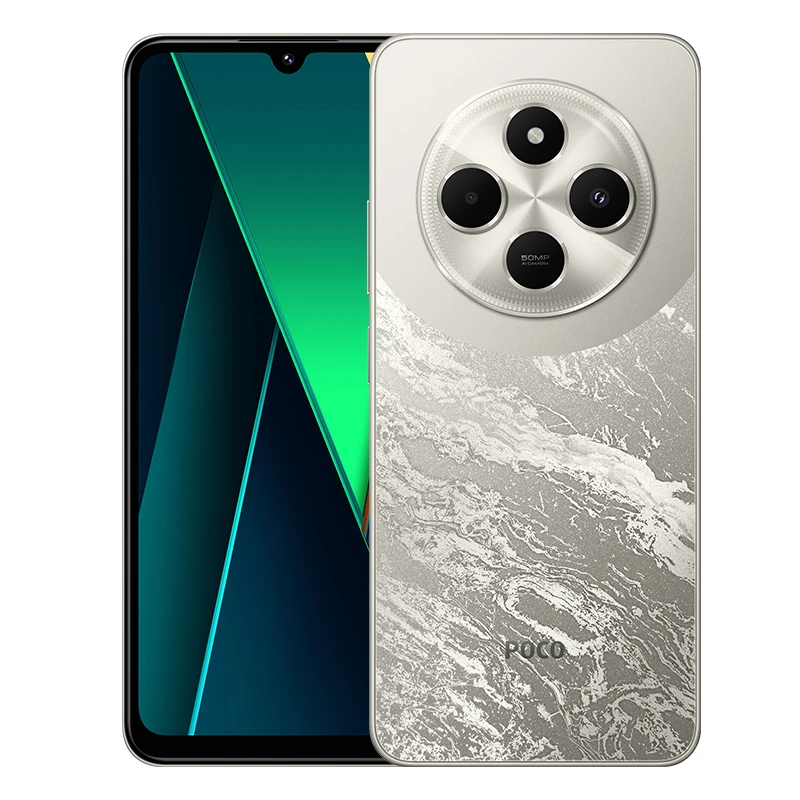 معالج بطارية POCO C75 4G 128GB/256GB الإصدار العالمي 6,88 '120 هرتز RAM 5160 مللي أمبير في الساعة Mediatek Helio G85 50MP