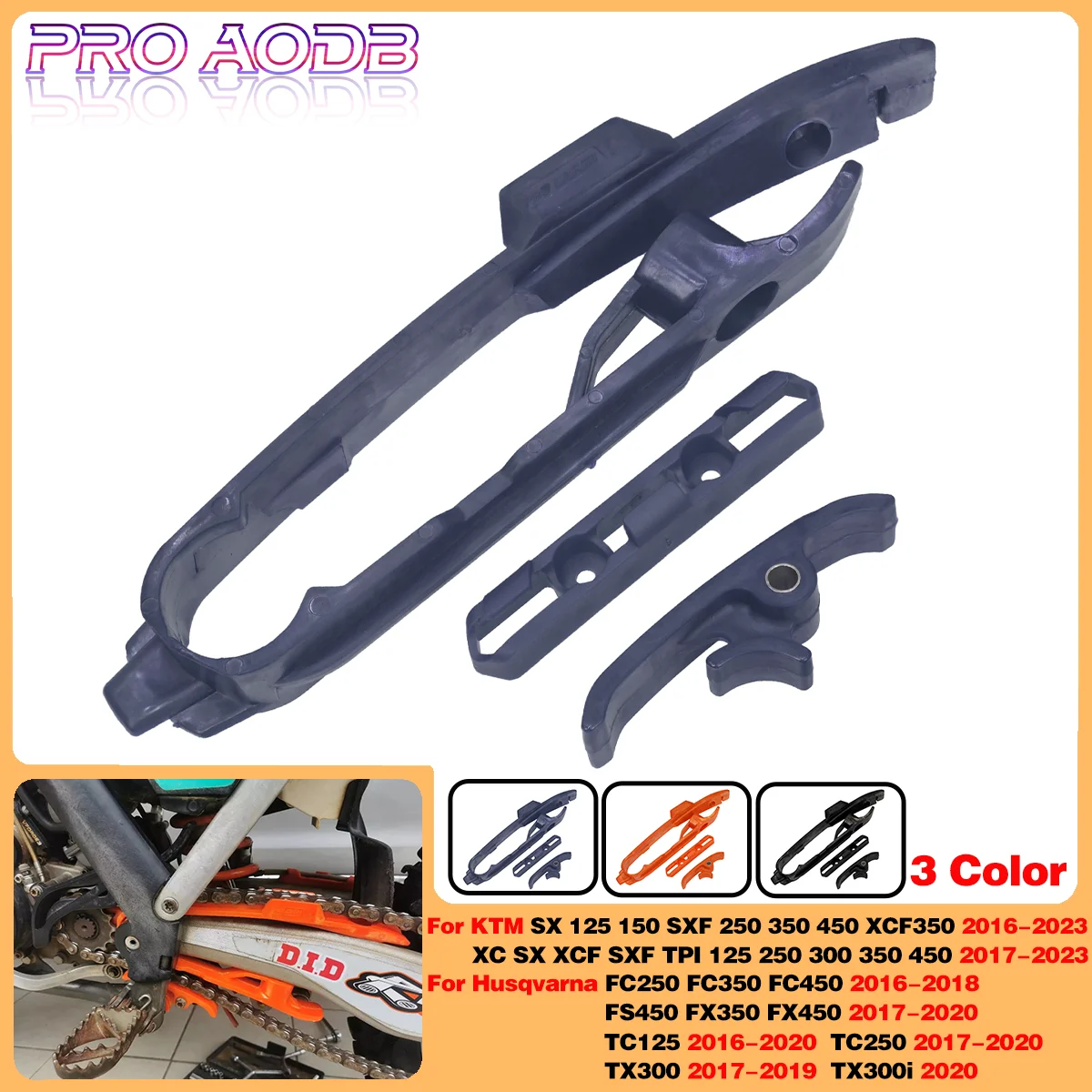 

Motocross Chain Guide Slider Swingarm and Brake Hose Clamp For KTM SX SXF XC XCF TPI 125 150 250 300 350 450 2016-2023 Dirt Bike