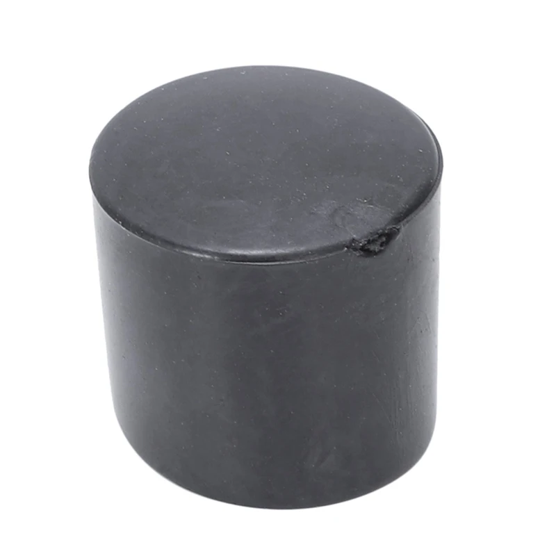 DT20 50 Pcs Black Rubber PVC Flexible Round End Cap, 12mm Inner Diameter Foot Cover for Furniture & Table Legs