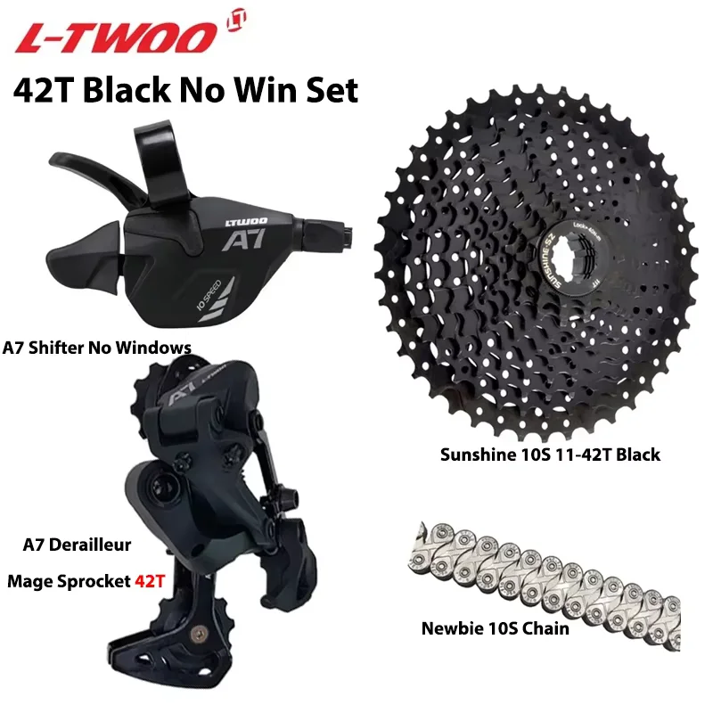 LTWOO A7 1X10S Gruppe 10 Gang Schalthebel Schaltwerk SUNSHINE Kassette 36T 42T 46T 50T VXM Kette für MTB Mountainbike Teile