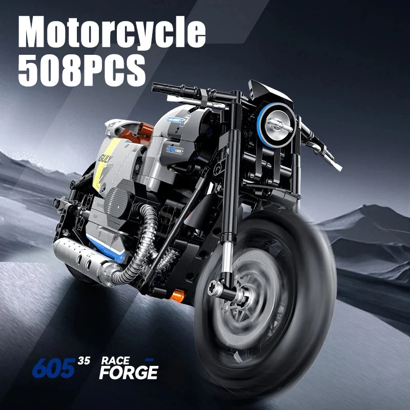 

508PCS Racing Motorcycle Building Bricks Model Toys Sets Desktop Ornaments Collection Children Assembly Bricks Creative Gifts