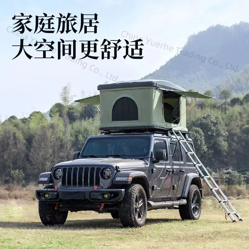 

Двойная непромокаемая палатка на крыше с твердым корпусом, полностью автоматическая складная палатка-седан, переноска внедорожника, внедорожника, самостоятельного вождения, на открытом воздухе, для кемпинга