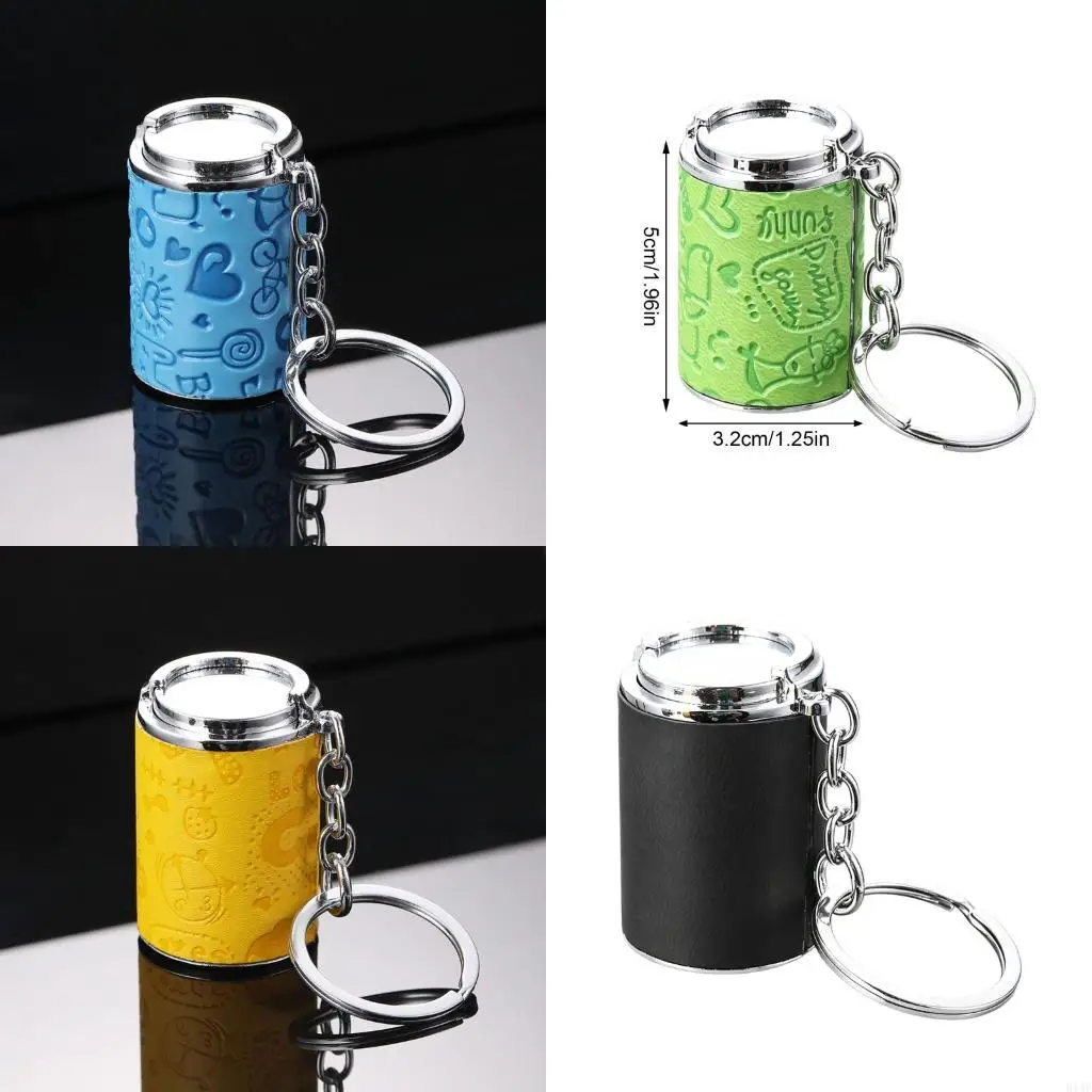 91AF Handy All Metal Keyring With Built In Coin Compartment Secure Break Closure Keychain For On The Go Convenience