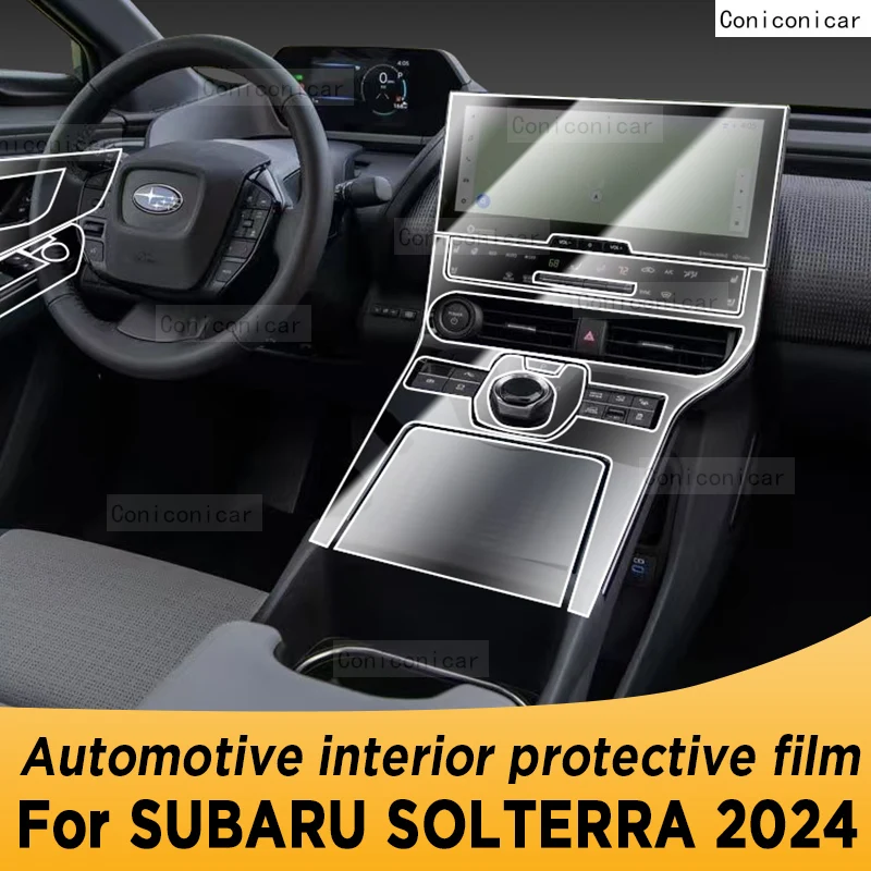 

For SUBARU SOLTERRA 2024 Gearbox Panel Navigation Automotive Interior Screen Sticker TPU Protective Film Anti-Scratch