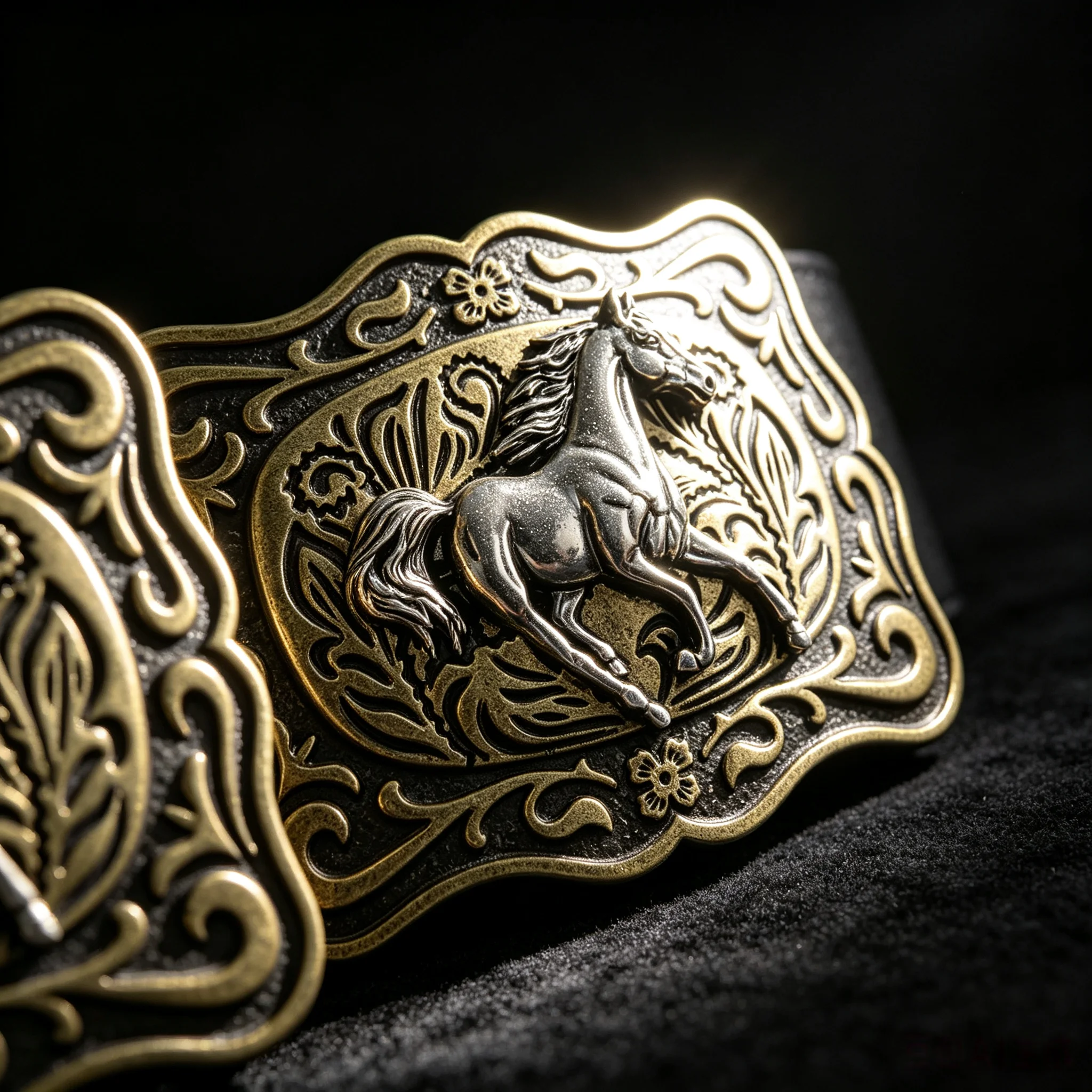 1Pcs Western Running Horse Alloy Belt Buckle Replacement, Men Retro Belt Buckle Fit for Jeans Cowboy Pants, Suitable for Daily Use