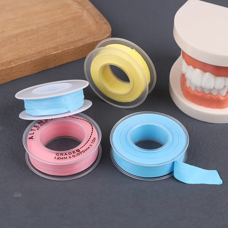10 m Diş Kalıplama Levha Diş PTEF Malzeme Şeker Renk Diş Dolum Kullanımı Bitişik Dişlerin Korumasını Kullanın Nem Malzemesi