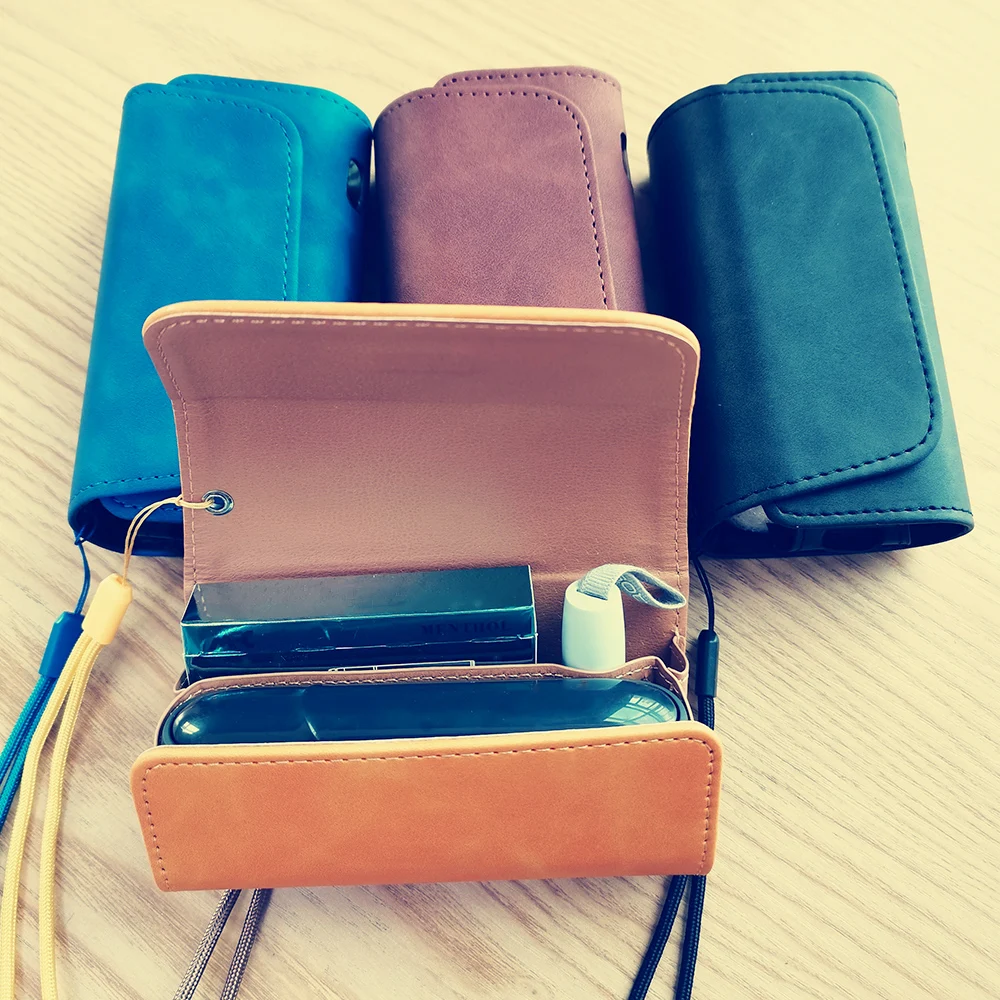 

RUORUO 8 Colors Flip Bag for IQOS 3Duo 3.0 DUO Case Pouch Holder Double Book Wallet Leather Cover for IQOS 3 Accessories