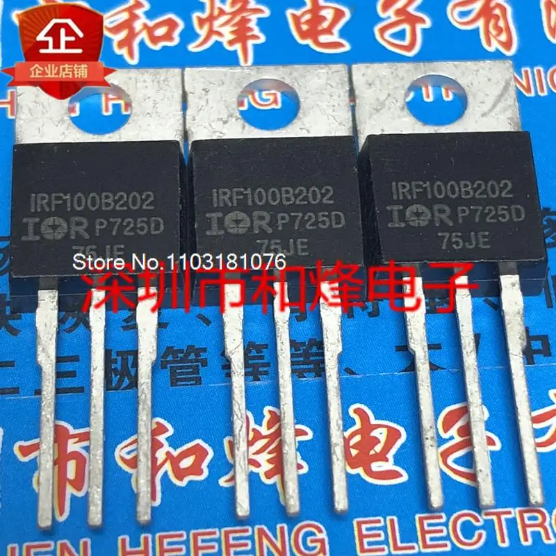 Chip de alimentación Original, F100B202, IRF100B202 a-220, 100V, 97A, 10 unidades por lote