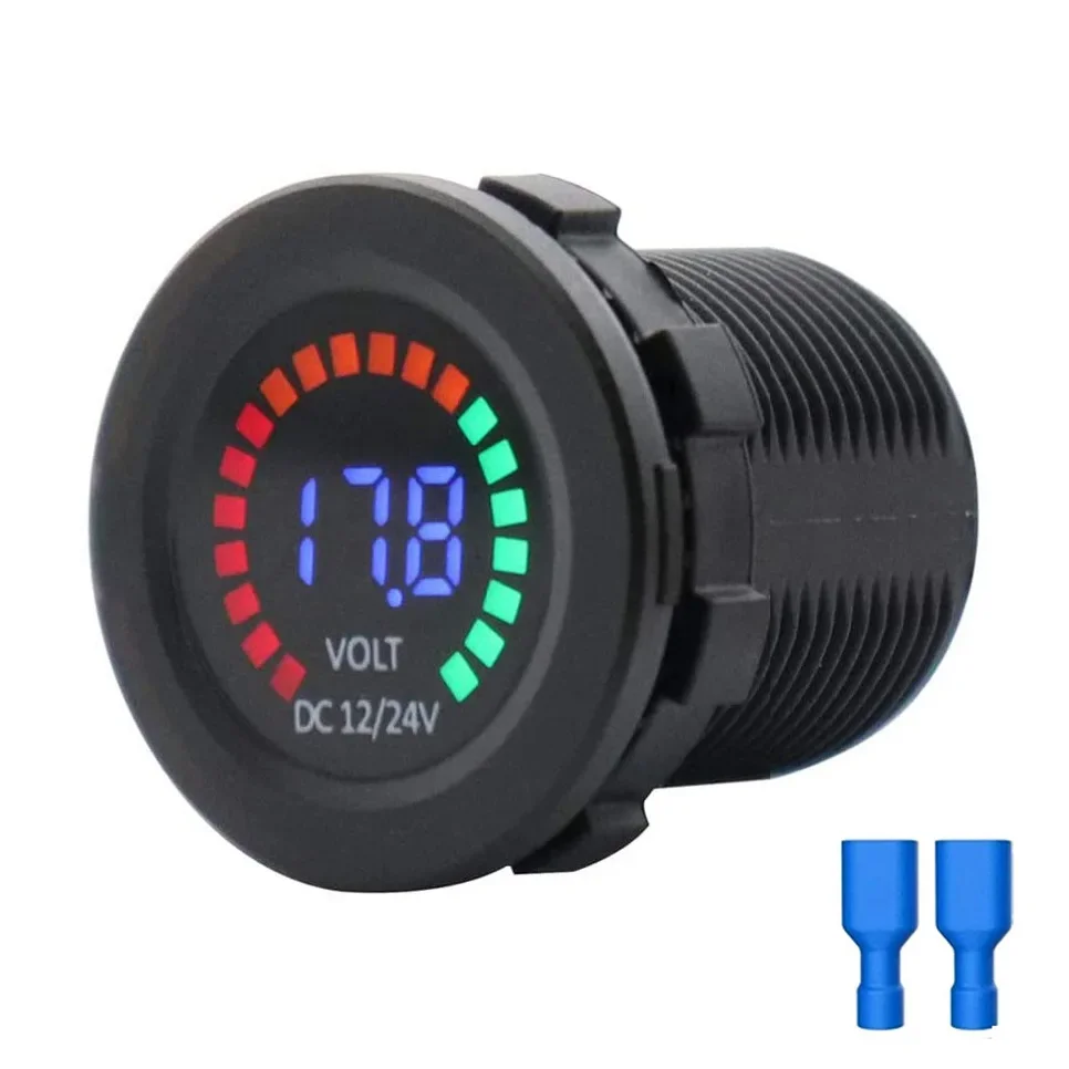 

DC 12V Voltmeter Waterproof LED Digital Display Voltage Gauges for Marine Car Motorcycle Truck Boat