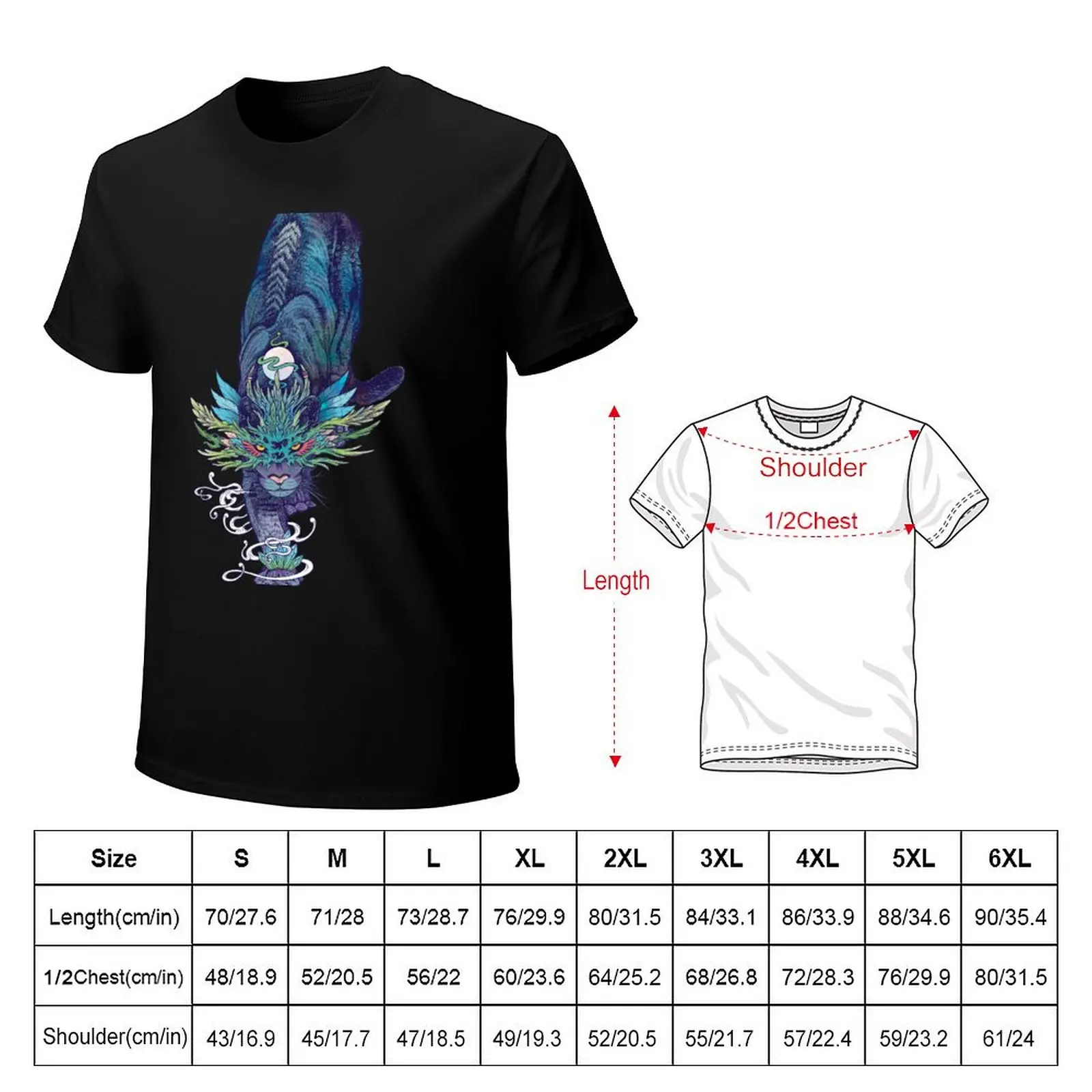 Spectral Cat T-Shirt Trendy Casual Short Sleeve Shirt