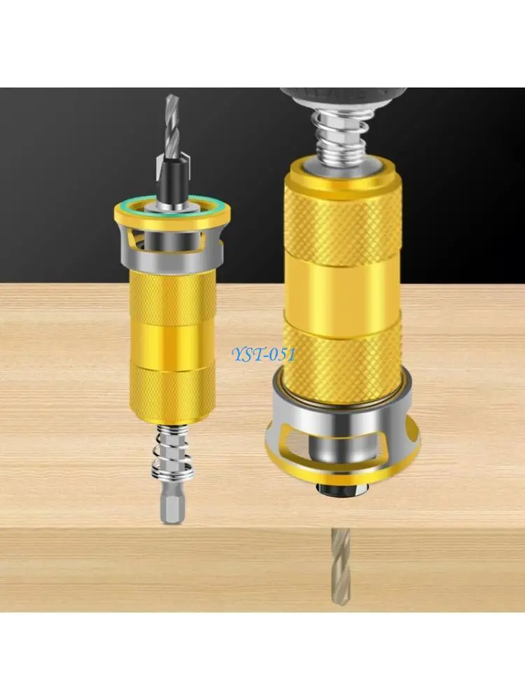 

E15A Woodworking Limit Countersink Drill Nonslip Hexagonal Shank With Bearing Adjust